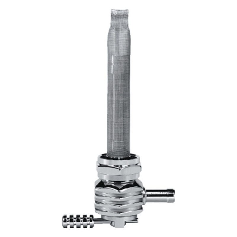 PINGEL, POWER-FLO PETCOCK HEX FINNED CHROME PLATED; 22MM & NUT; 5/16 ( 914394