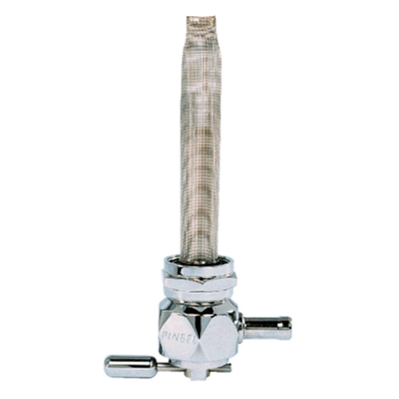 PINGEL, POWER-FLO PETCOCK DIAMOND DESIGN CHROME PLATED; 22MM & NUT; 5/ 914398