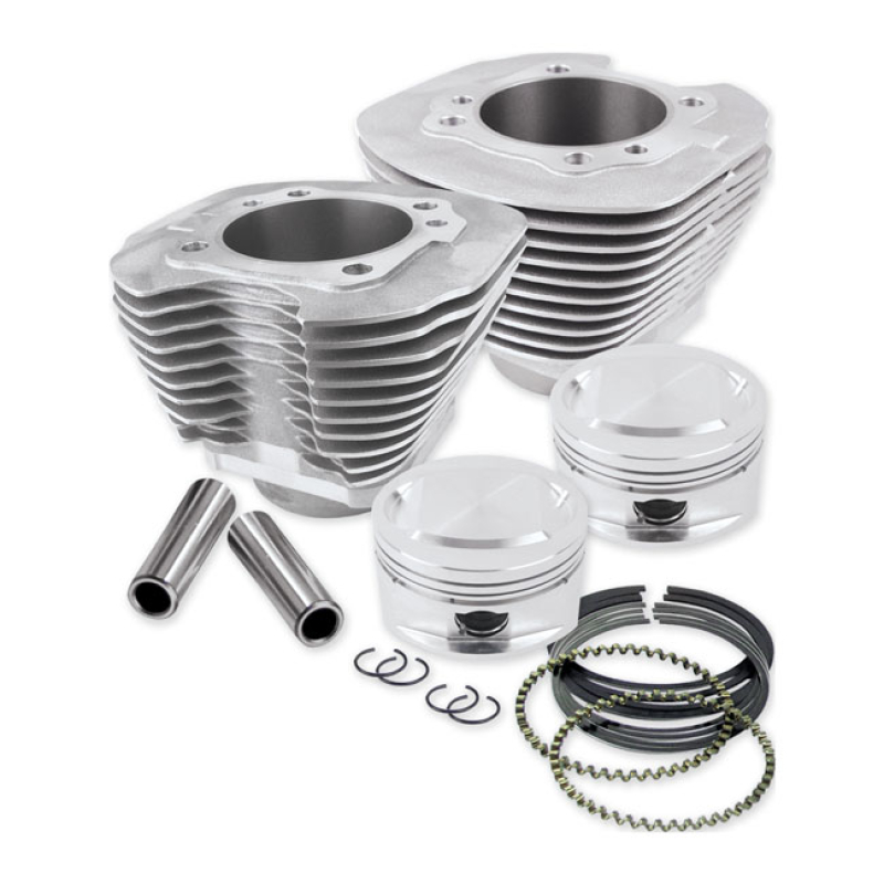 S&S, 95&quot; BIG BORE CYLINDER & PISTON KIT. SILVER 915230