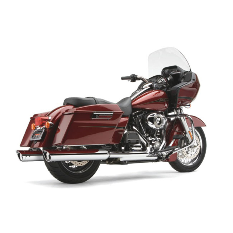 COBRA, 4" SCALLOPED SLIP-ON MUFFLERS. CHROME 915869