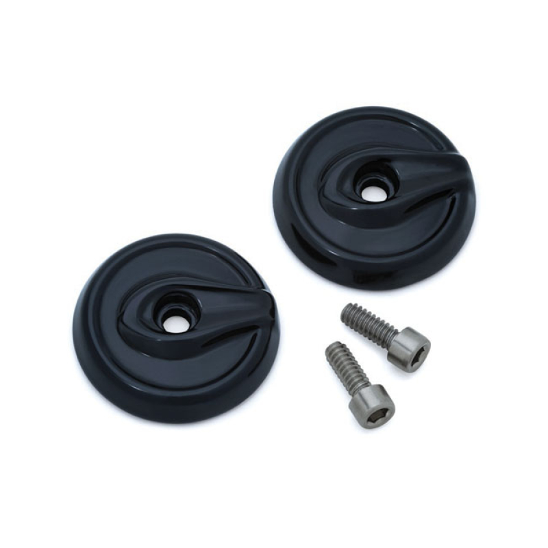 KURYAKYN REPL END CAPS, GLOSS BLACK 917143