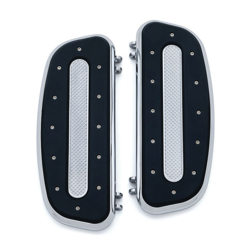 KURYAKYN, HEAVY INDUSTRY FLOORBOARDS. RIDER. CHROME A RUGGED APPEARANC 917277