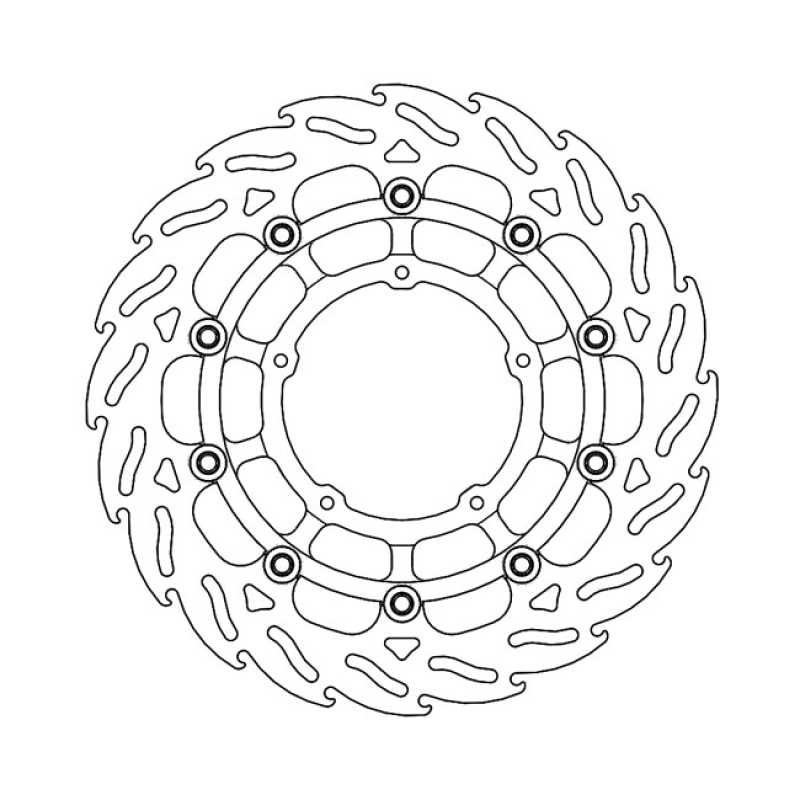 *6 DAYS EXTRA TRANSIT TIME* MOTO-MASTER FLAME SERIES FLOATING BRAKE RO 917540