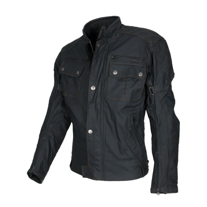 BY CITY BELFAST WAXED JACKET BLACK 919592