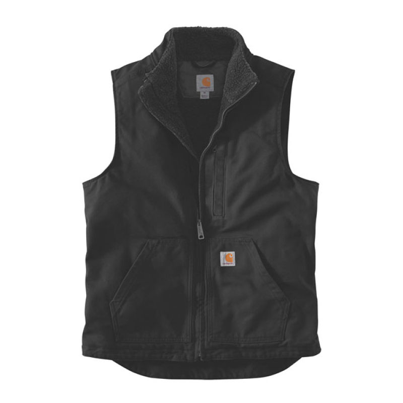 CARHARTT SHERPA-LINED MOCK-NECK VEST BLACK THIS CARHARTT SHERPA-LINED 919895