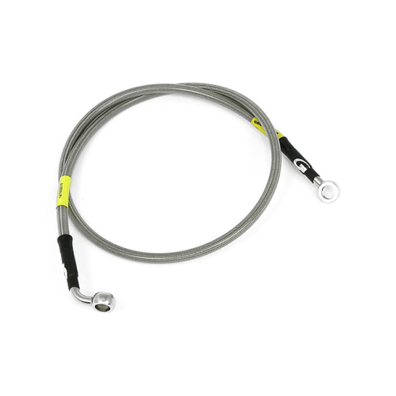 GOODRIDGE BRAKE LINE FRONT, STAINLESS CLEAR COATED STAINLESS CLEARCOAT 920408