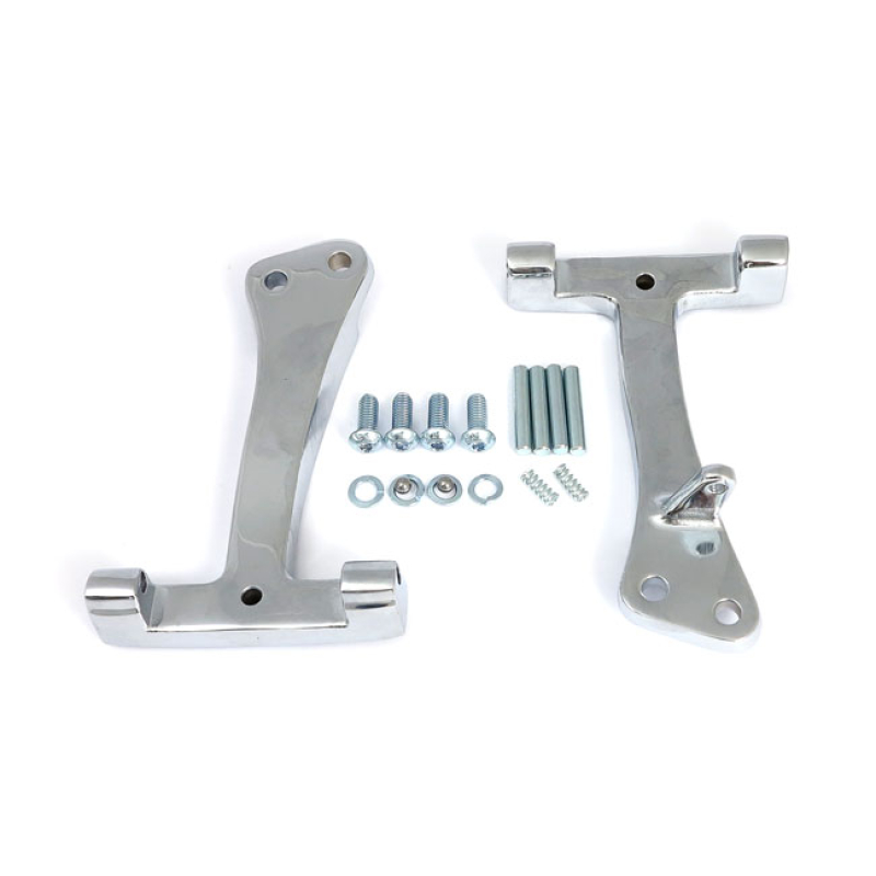 DYNA PASSENGER FLOORBOARD MOUNT BRACKETS. CHROME CHROME. ALLOWS INSTAL 920677