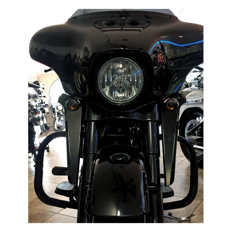 CYCLE VISIONS, WIND DEFLECTORS. BLACK BLACK POWDER COATED FINISH. STEE 920965