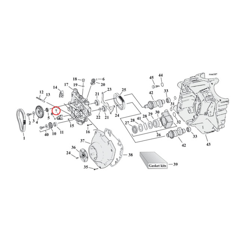 CHAIN TENSIONER, PRIM. CAM CHAIN (OUTER) 921172