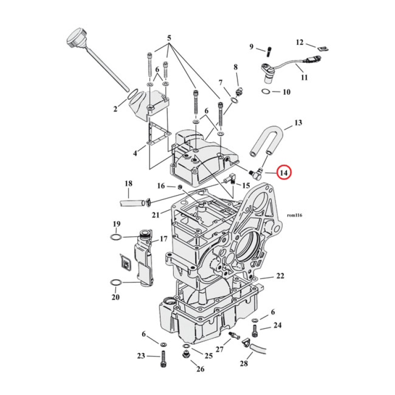 OIL LINE FITTING, ELBOW 90 DEGREE 921235