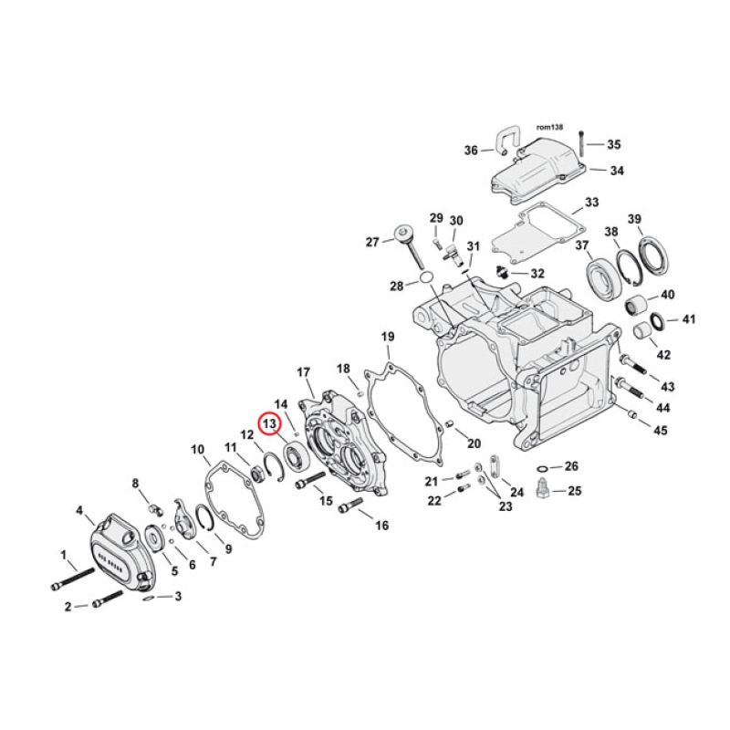 BALL BEARING, TRANSM. BEARING HOUSING 921464