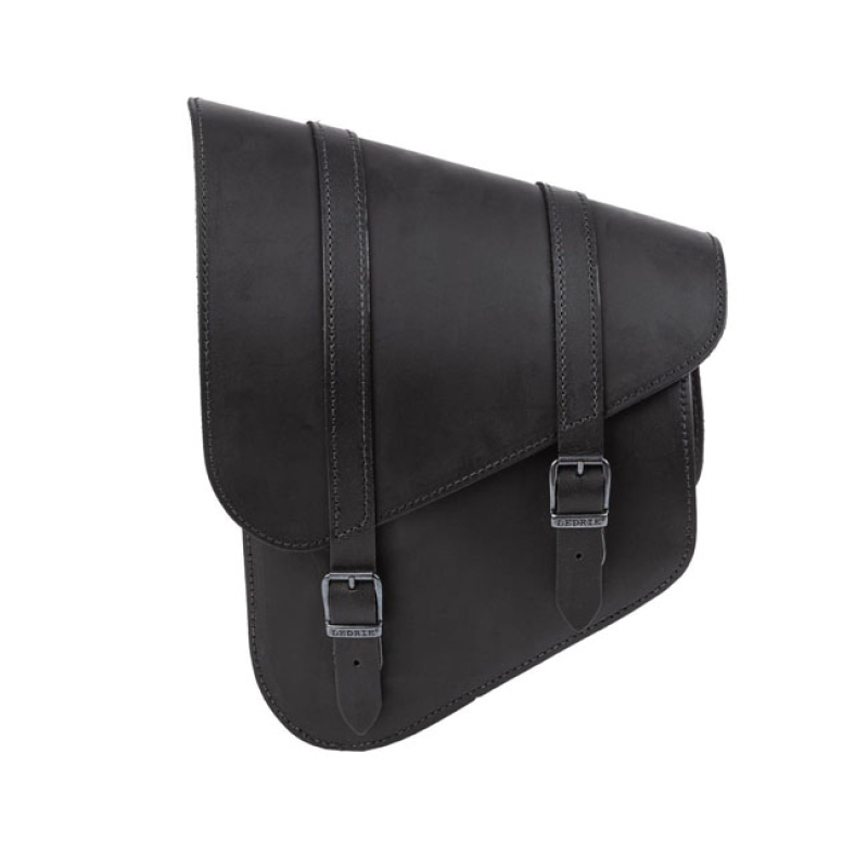 LEDRIE, FULL LEATHER SWING ARM BAG LEFT, 9 LITER. BLACK APPROX. DIMENS 923324