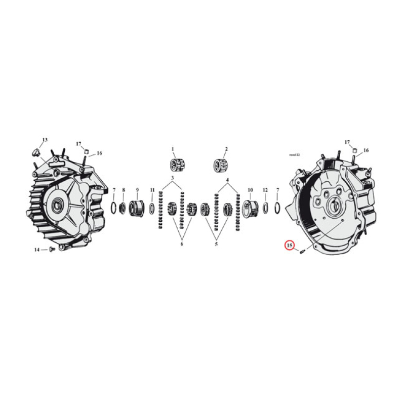 EASTERN SCREW, RIGHT CRANKCASE BUSHING 924608