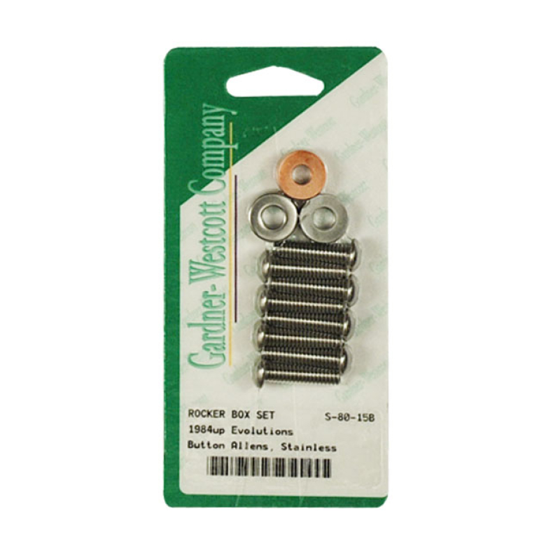 GW, ROCKER BOX TOP BOLT KIT. BUTTONHEAD, STAINLESS 928015