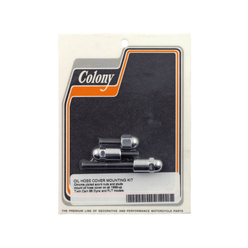 COLONY, OIL HOSE COVER MOUNT KIT KIT INCLUDES STUDS WITH CHROME PLATED 929054