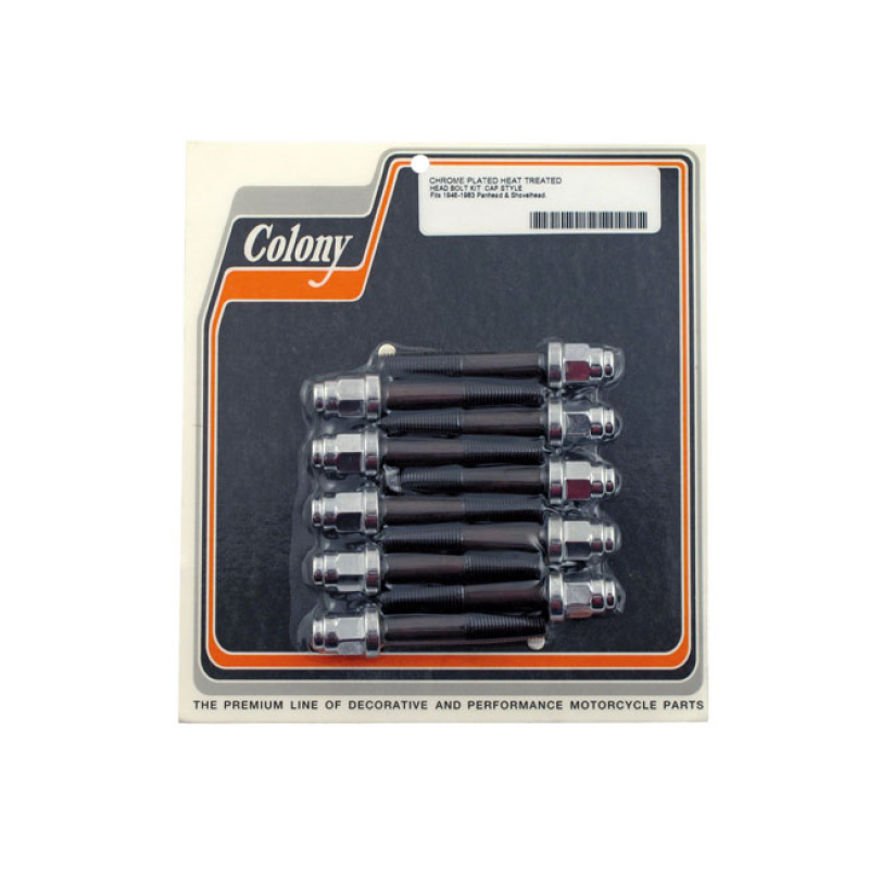 COLONY HEAD BOLT KIT CAP STYLE, CHROME PLATED 929065