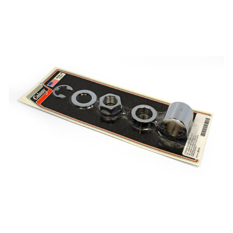 COLONY AXLE SPACER KIT REAR, SMOOTH CHROME 929608