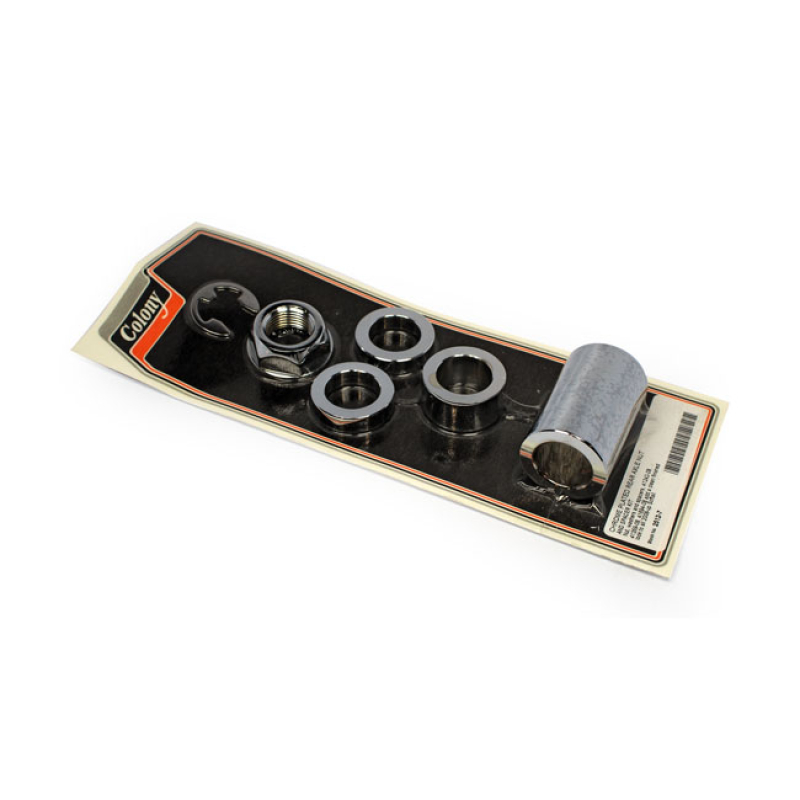 COLONY AXLE SPACER KIT REAR, SMOOTH CHROME 929613