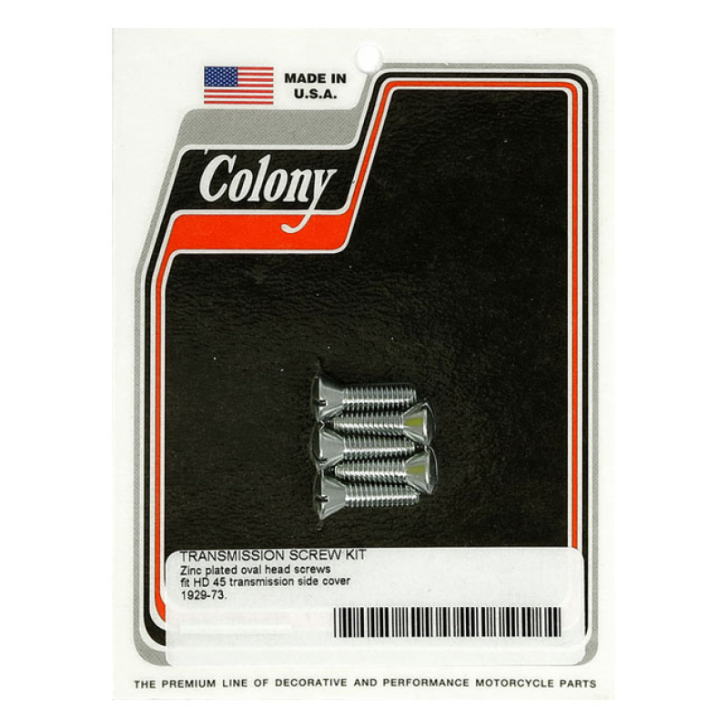 COLONY BOLT SET, TRANSMISSION SIDE COVER. ZINC ZINC PLATED FINISH. 5 U 929672