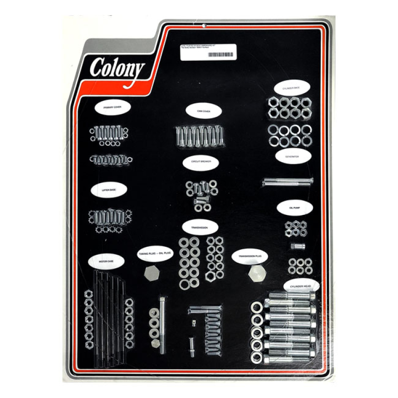 COLONY MOTOR SCREW SET ZINC, OEM STYLE 929789