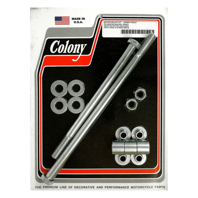 COLONY, LOWER MOTOR MOUNT KIT ZINC 00-17 SOFTAIL 929834