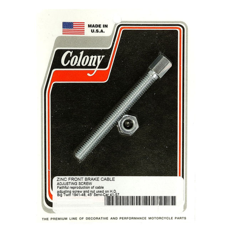 COLONY, FRONT BRAKE CABLE ADJUSTER. ZINC 929880