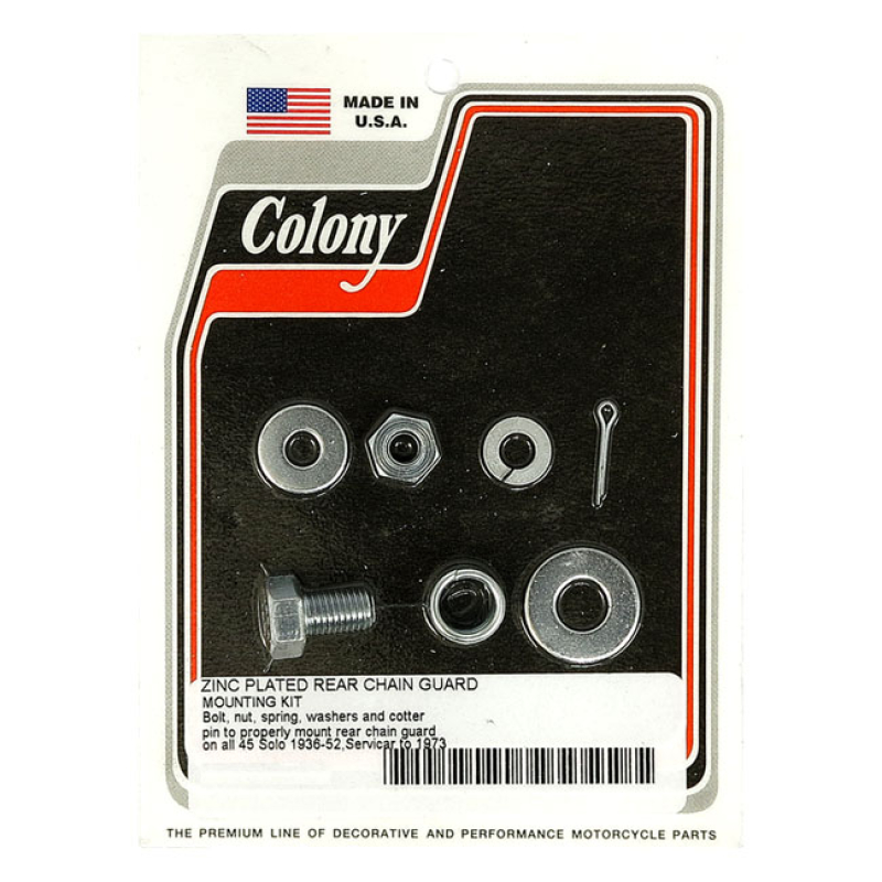 COLONY 45CI REAR CHAINGUARD MOUNT KIT ZINC 929887