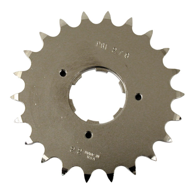 PBI CNC TRANSMISSION SPROCKET. 22T CNC MACHINED; 8620 ALLOY STEEL; HEA 930021