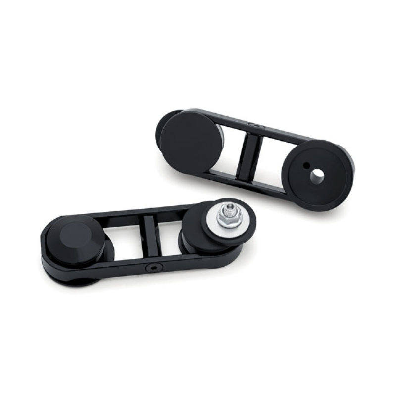 KURYAKYN, BATWING ADJUSTABLE DROP MIRROR MOUNT. BLACK WHEN INSTALLING 936526