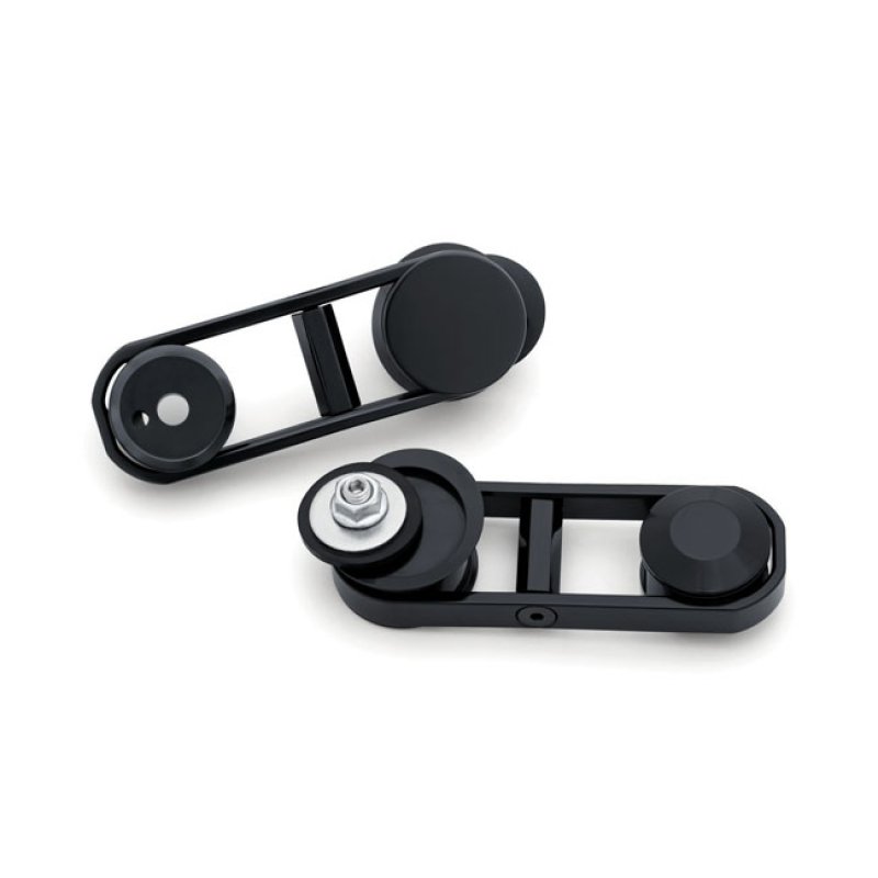 KURYAKYN, BATWING ADJUSTABLE DROP MIRROR MOUNT. BLACK WHEN INSTALLING 936527