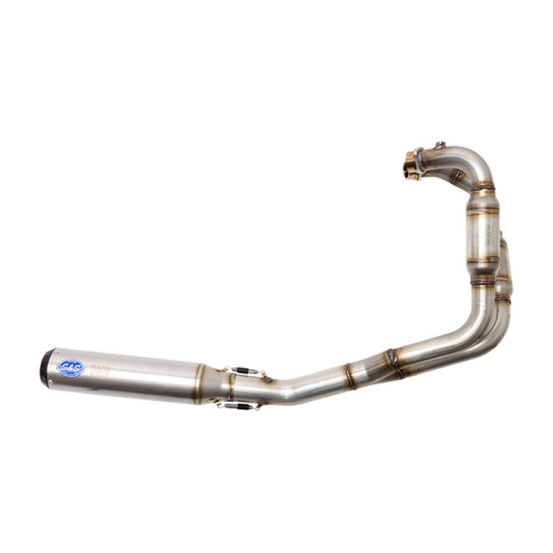 S&S, RACE 2:1 LOW EXHAUST SYSTEM. STAINLESS STAINLESS STEEL WITH BLACK 939099