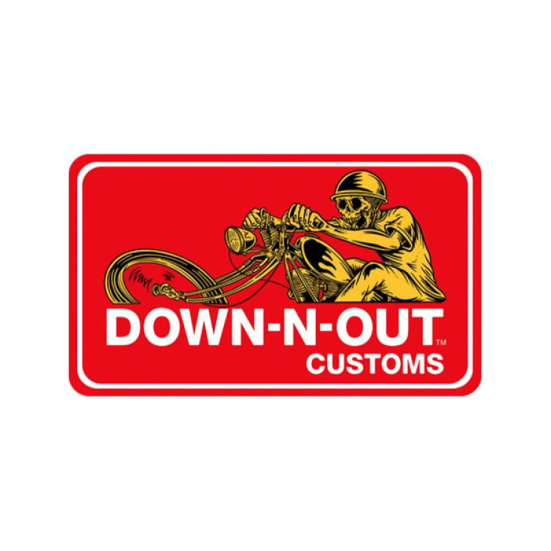 DOWN-N-OUT CHOPPER STICKER EVERYONE NEEDS STICKERS, NO EXPLANATION NEC 939574