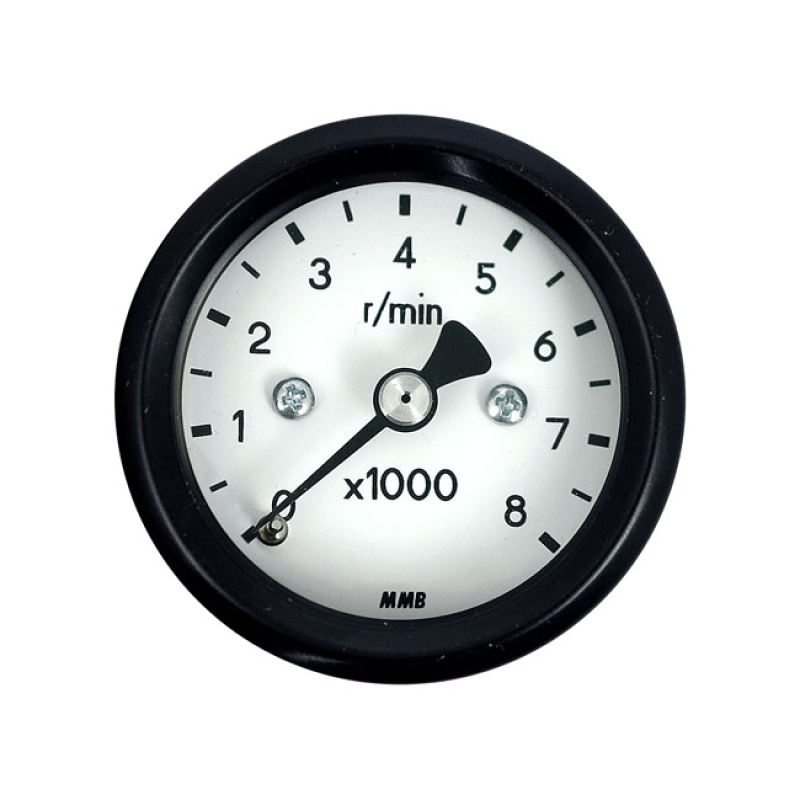 MMB 48MM ULTRA MINI TACHOMETER BASIC 8000RPM BLACK 940062