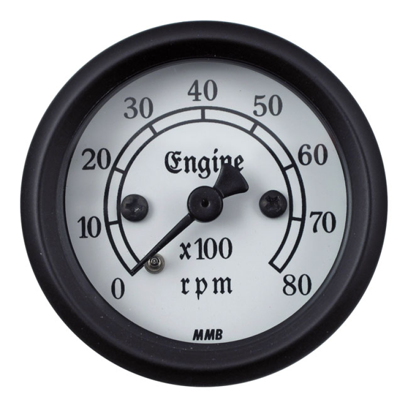 MMB 48MM ULTRA MINI TACHOMETER CLASSIC 8000RPM BLACK 940171