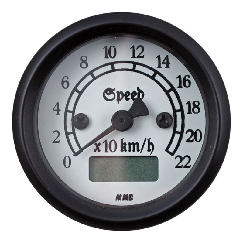 MMB 48MM ULTRA MINI ELECTRONIC SPEEDO CLASSIC BLACK 940834