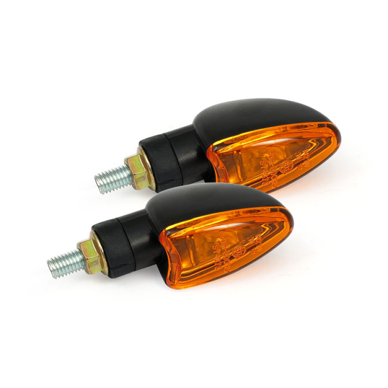 ARROW MINI TURN SIGNAL, BLACK. SMOOTH 940876