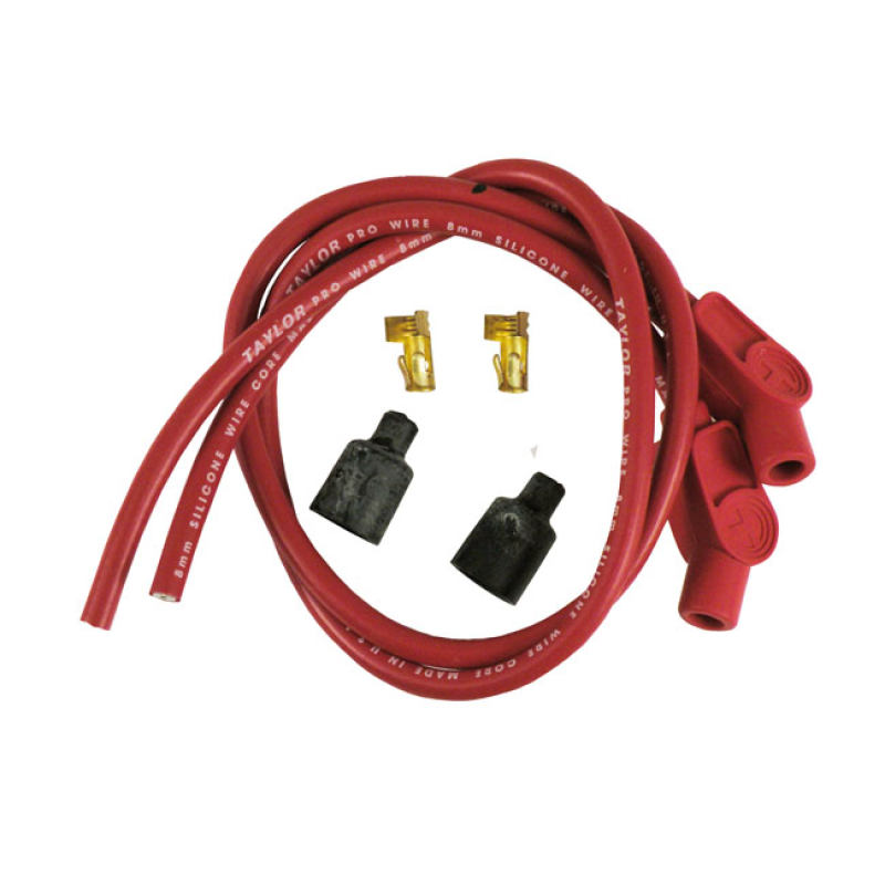 TAYLOR, 8MM UNIVERSAL METALLIC SPARK PLUG WIRE SET. RED 941235