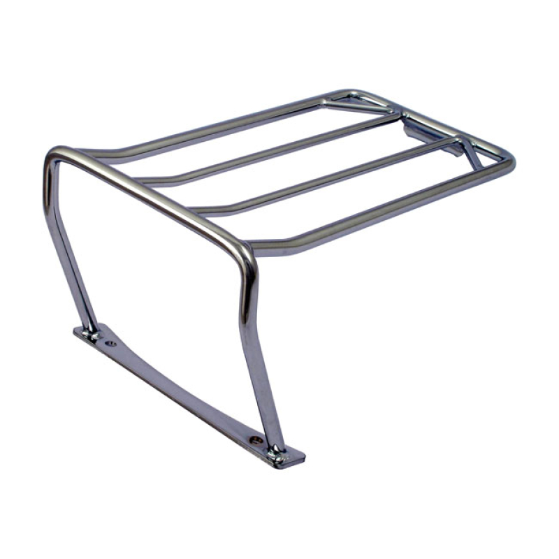 DYNA LUGGAGE RACK, FOR BOBBED FENDERS CHROME. MOUNTS TO MOUNTING HOLES 942712