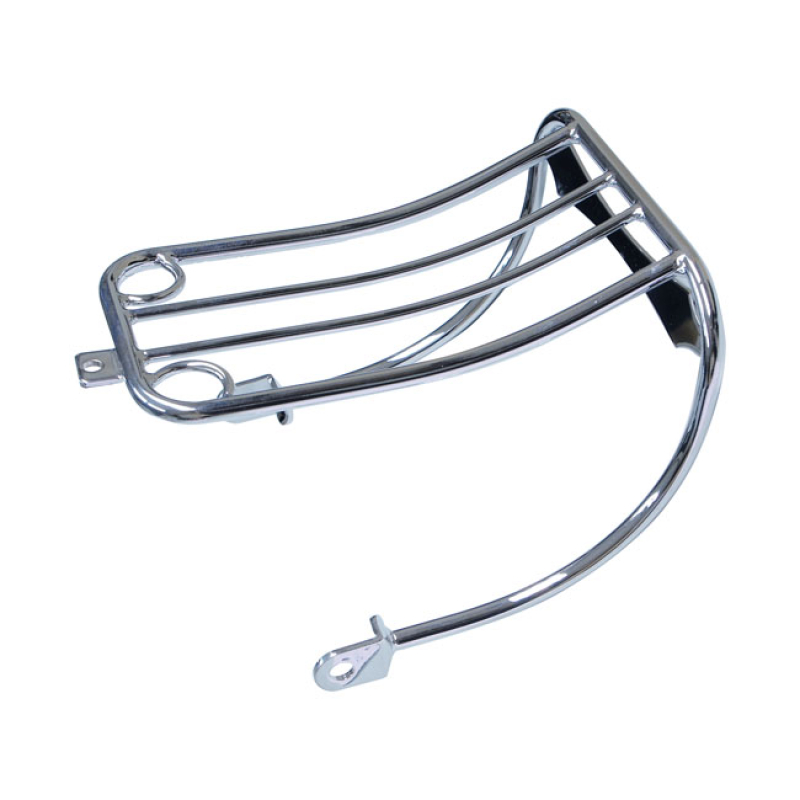 DYNA LUGGAGE RACK, FOR BOBBED FENDERS CHROME. MOUNTS TO MOUNTING HOLES 942732