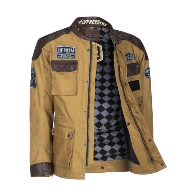 HOLY FREEDOM QUATTRO WAX EVO JACKET HAVANA BROWN SIZE M 946865