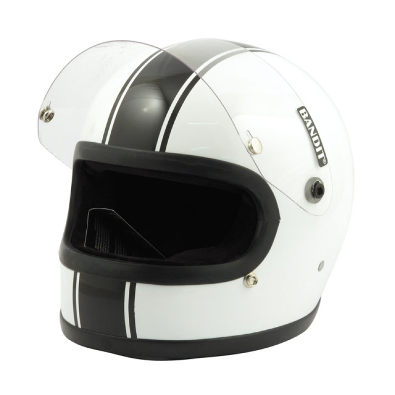 BANDIT INTEGRAL HELMET,WHITE/BLACK, XS 947133