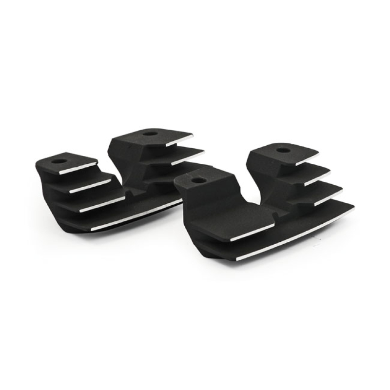 HEAD BOLT BRIDGE COVER SET. FINNED, BLACK ALUMINUM CONSTRUCTION. SLIP- 951463