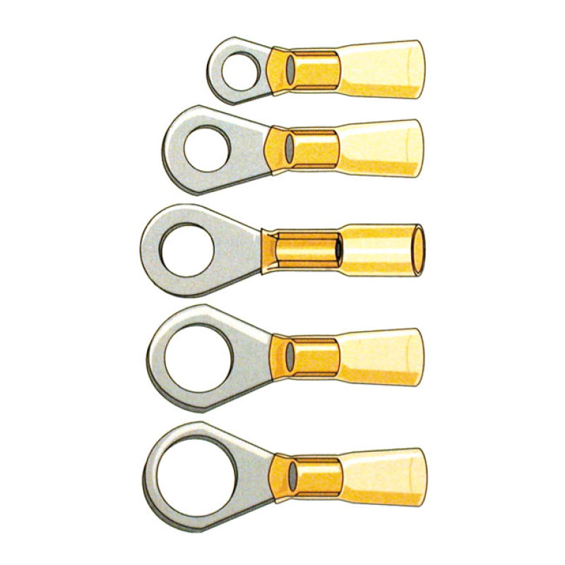 STANDARD CO, RING TERMINAL CONNECTORS #10. YELLOW RING TERMINAL STUD D 951672