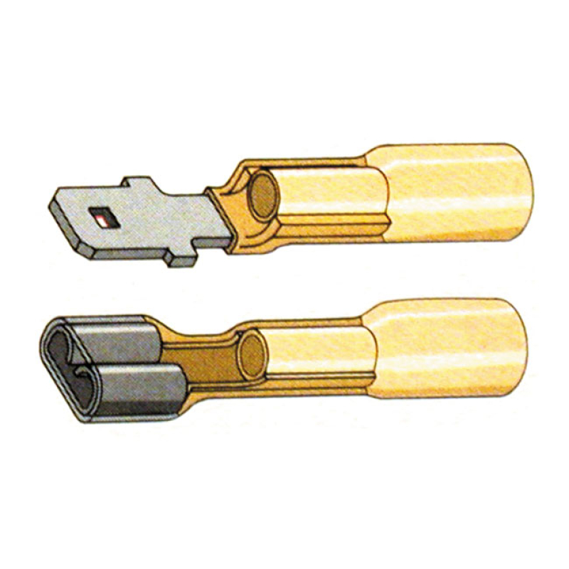 STANDARD CO, SLIDE-ON TERMINAL CONNECTORS 1/4&quot;. YELLOW SLIDE-ON TERMIN 951683