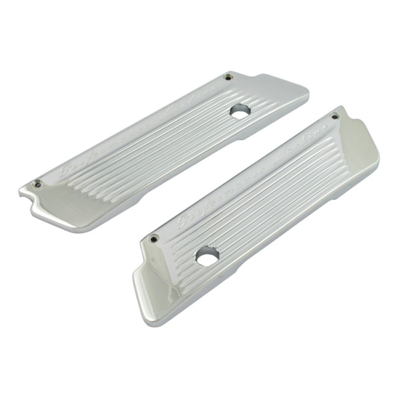 PM SADDLEBAG LATCH COVERS FLUTED, CHROME 952396