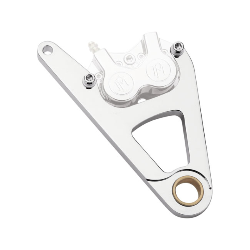 PM, RIGHT FRONT 4-P CALIPER BRACKET, 11.5". CHROME - CHROME PLATED   - 952553