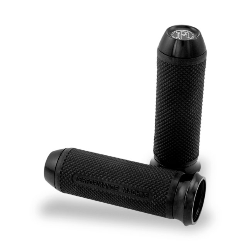 PERFORMANCE MACHINE, ELITE HANDLEBAR GRIP SET. BLACK BLACK ANODIZED. P 952886