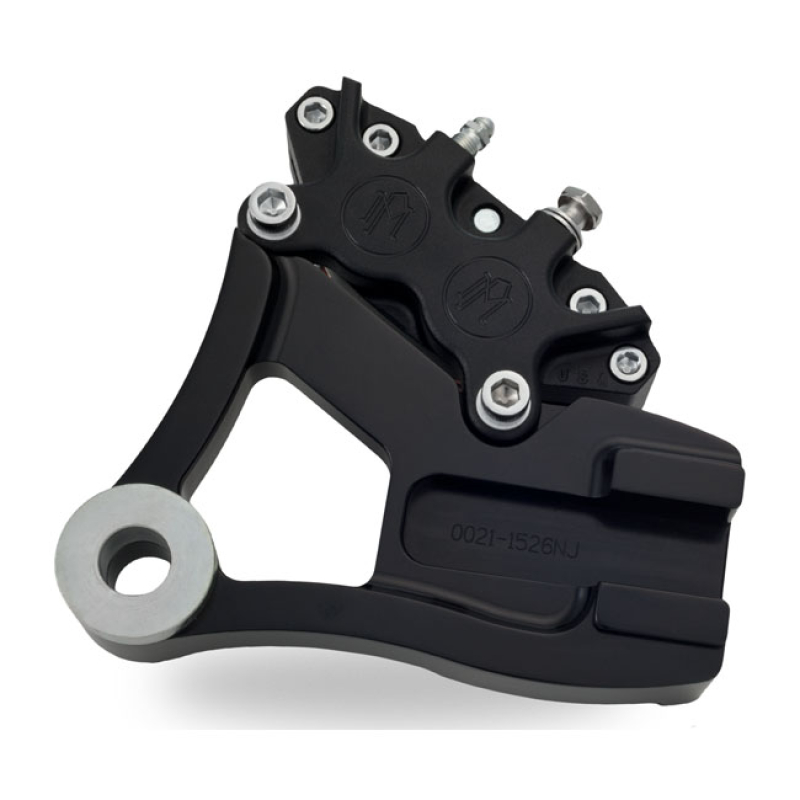 PM, REAR 4-P CALIPER BRACKET, 11.5". BLACK - BLACK ANODIZED - CNC MA 953406