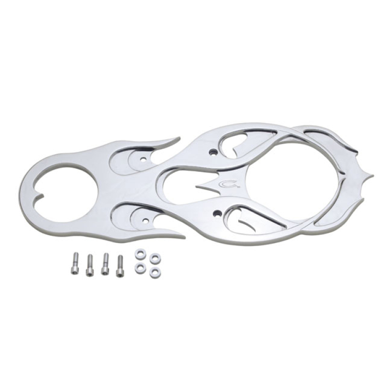 COVINGTONS, COVERS FOR BDL BELT DRIVES. FLAMED, CHROME 953733