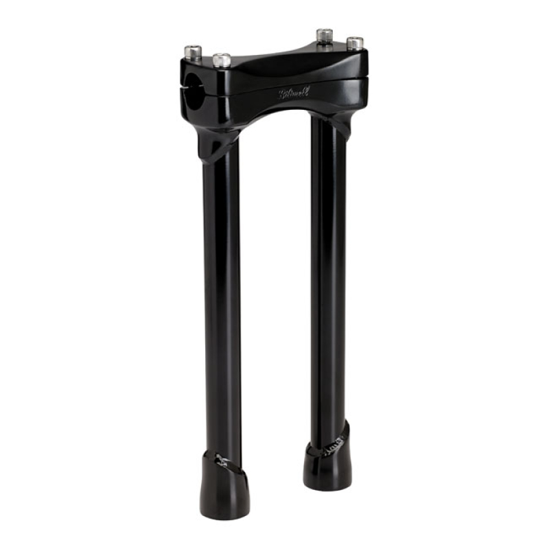 BILTWELL MURDOCK RISERS 12" BLACK BLACK ELECTROPLATED FINISH. THIS COM 956762
